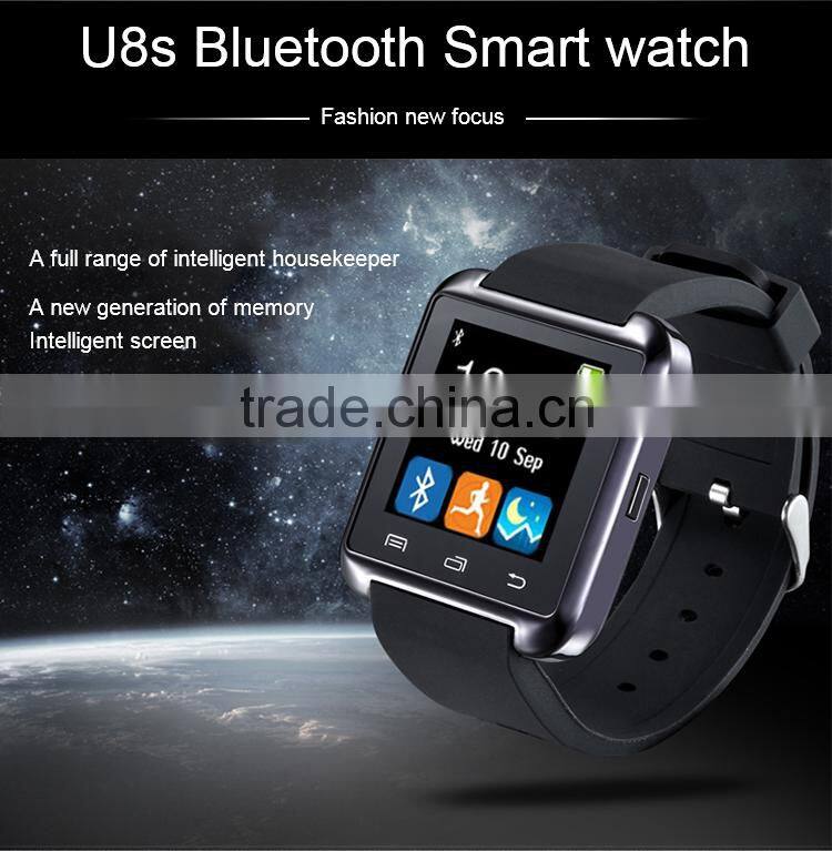 cheap promotion Wholesale Touch Screen Cheap Health Care Smart Watch U8 OEM Bluetooth For Android And IOS Wrist Watch