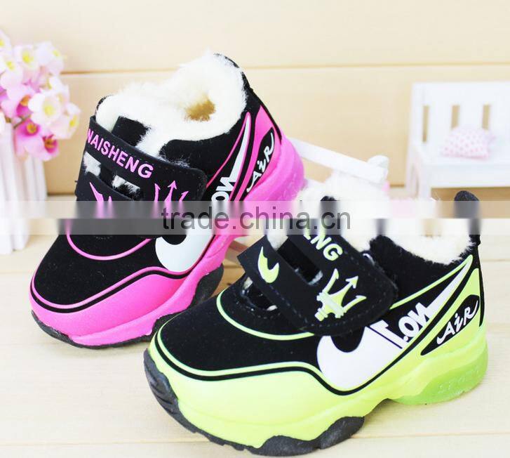 The new winter cotton shoes children children flash baby shoes, warm shoes