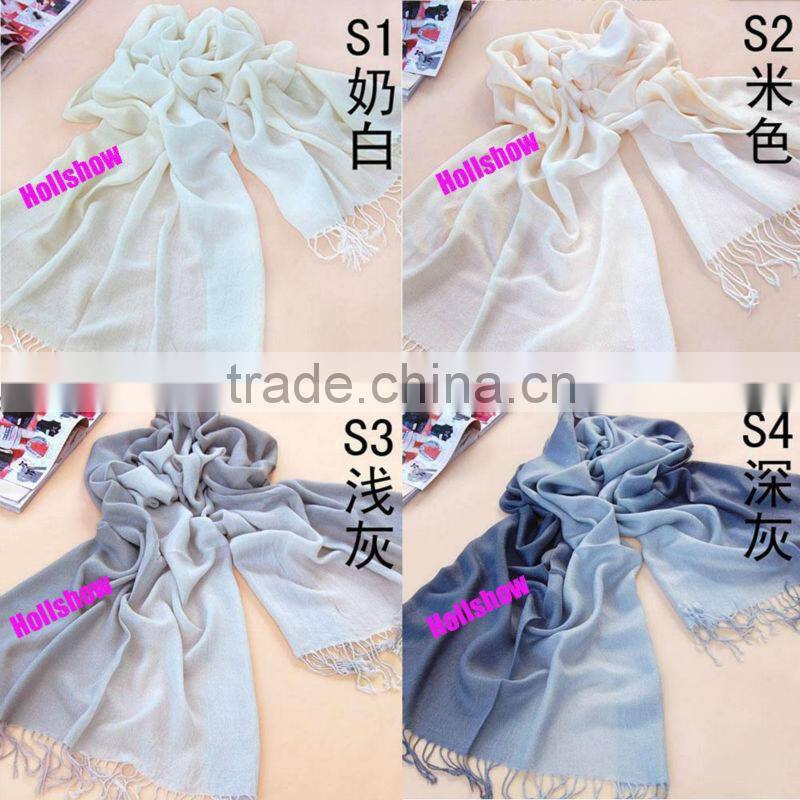 Hot-selling Cashmere Feel Two Tone Pashmina Acrylic Scarf