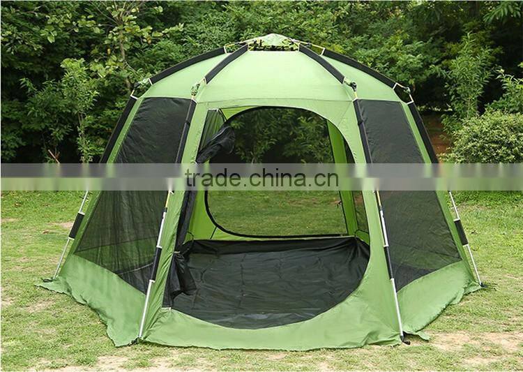 Automatic Hexagon Large Play 6 Person Cabin Camping Family Outdoor Mosquito Tent