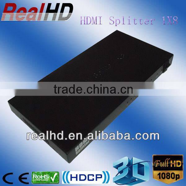 Amplifier 8 ports HDMI Splitter 1.4a Support 3D