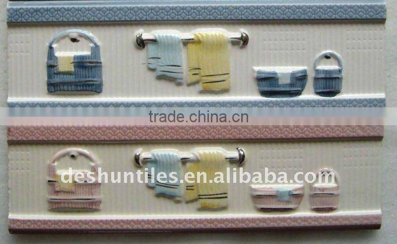 80x250mm ceramic wall waist line tile