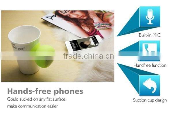 Wholesale Price High Quality Mini Wireless Portable Speaker with Suction Cup