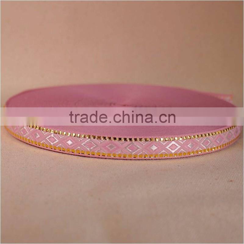 Customized colourful mediterranean style rustic fancy DIY decoration polyester ribbon rolls