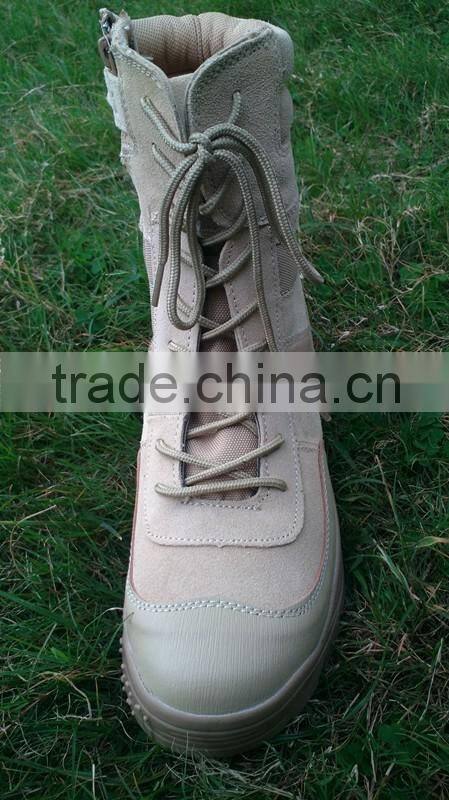 Suede leather military army desert boots