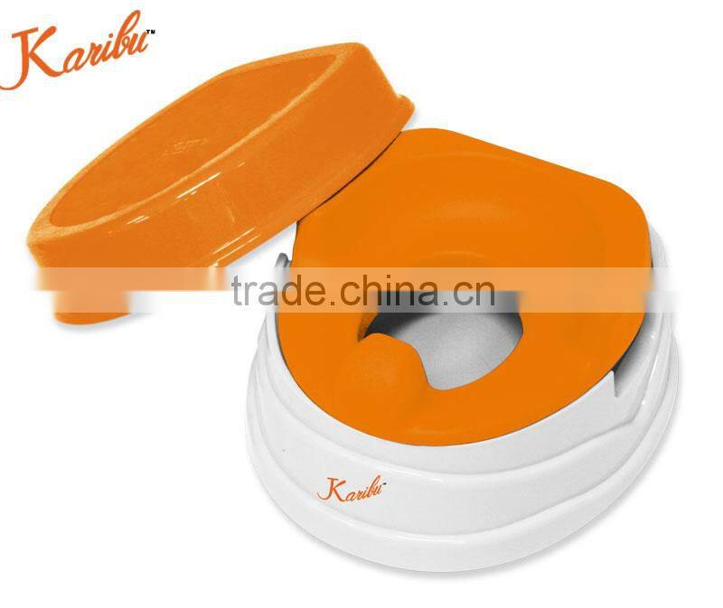 PM3328 2015 China plastic baby assistant potty trainer with stepstool for promotion