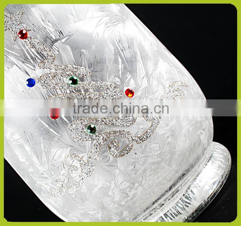 wholesale frosted glass candle jar /candle lighter