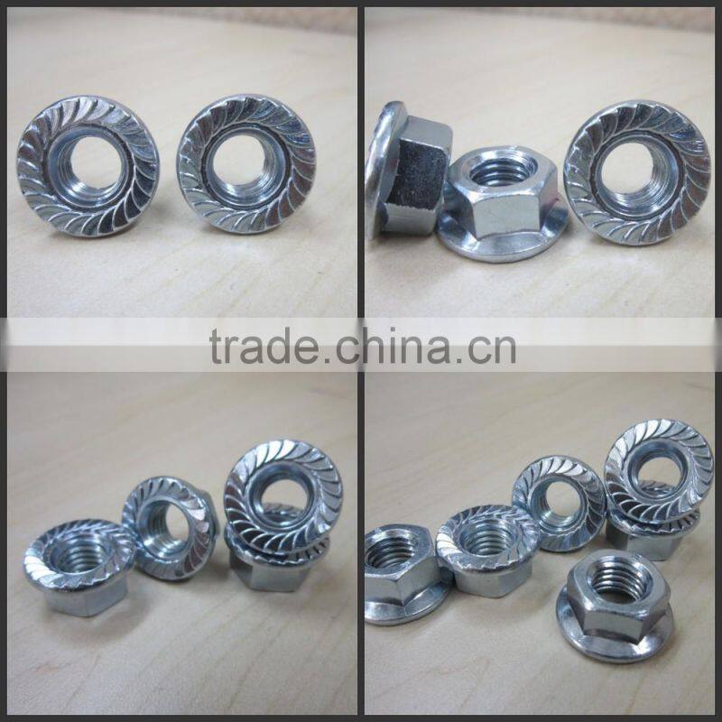 din6923 serrated flange hex nut (DIN6923)