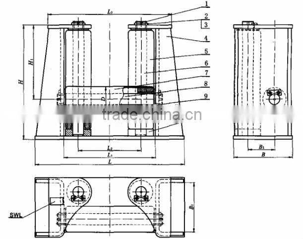 Ship 4/5 roller Fairlead