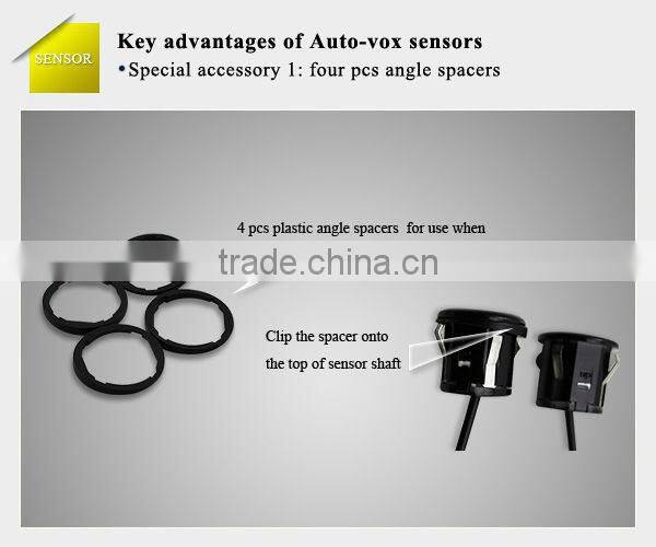 VFD display camera parking sensor system with voice alert with 4 sensors