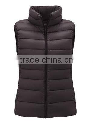 2014 new design quilted down vest women