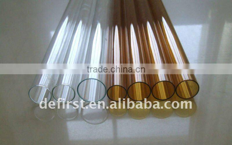 Low Borosilicate glass tubes - Clear or Amber