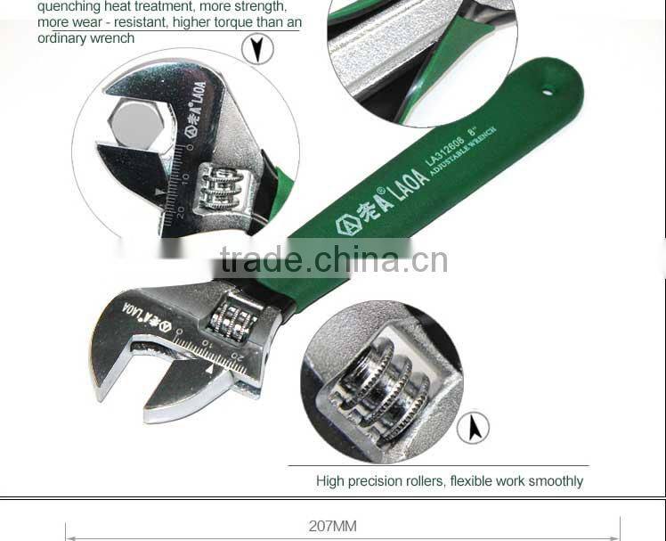 LAOA 6 Inch Adjustable hook Spanner Type and steel Material er spanner Monkey wrench spanner