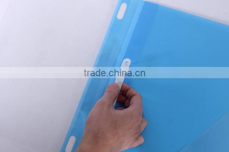 PLASTIC BINDER IN FC SIZE WITH FASTENER, TRANSPARENT COLOURS