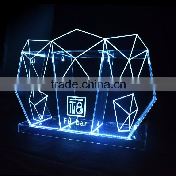 LED night bar table, modern LED sign for night club