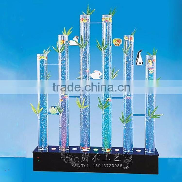 Experienced design LED organic glass water bubble wall