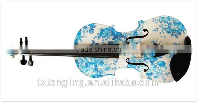 Solid Wood Blue Color Violin Oud Musical Instrument TL-1201