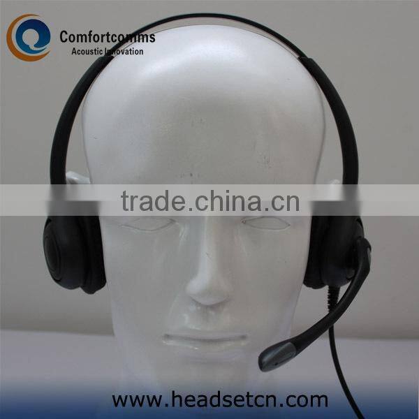 3.5mm Binaural Noise Cancelling Multimedia Headphones for computer