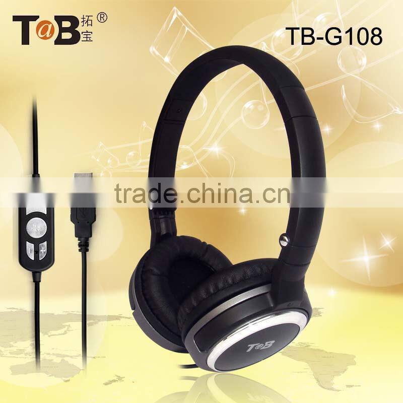 Factory directly offer China products cheap overhead mega bass headphones for computer tablet laptop game