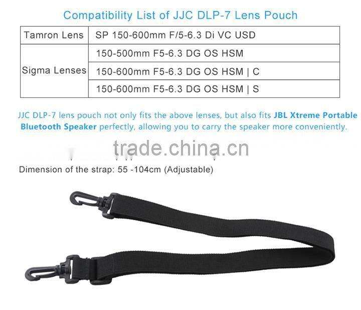 JJC Polyester Fibre Weather-resistant Deluxe Lens Pouch Bag Case with Strap for TAMRON for SIGMA