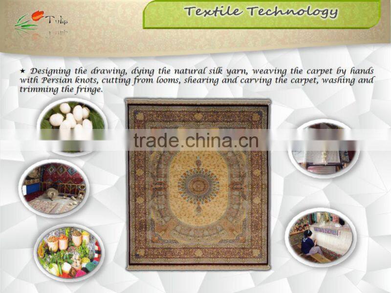 natural hand knotted silk rug handmade persian silk carpets for home hotel villa silk rug