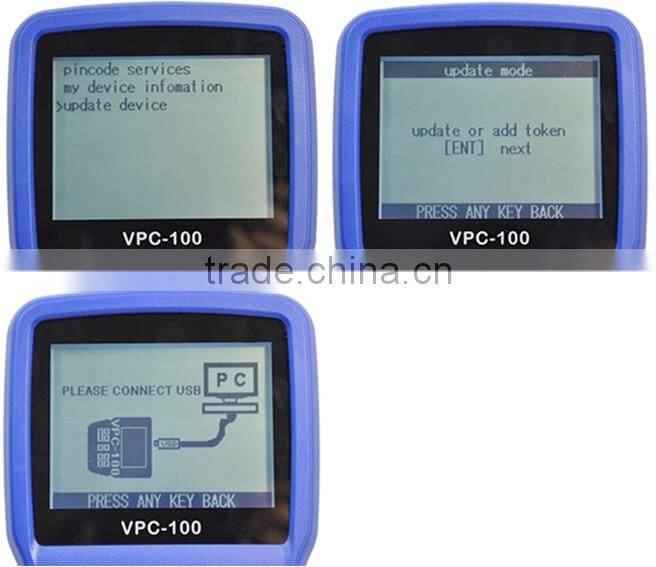 VPC-100 Hand-Held Vehicle PinCode Calculator,500 tokends vpc-100 vpc100 Auto Key Programmer hot sales with best price