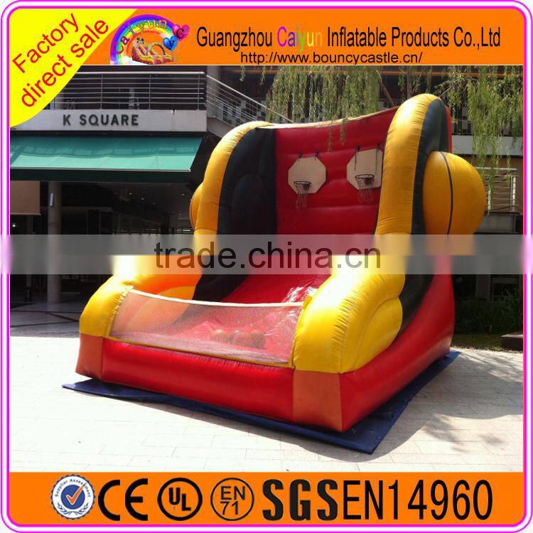 Red inflatable basketball shooting game for kids adults