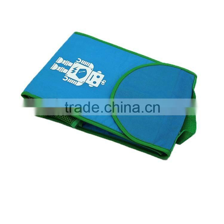 High quality foldable cooler bag school and office lunch bag with bottle pocket