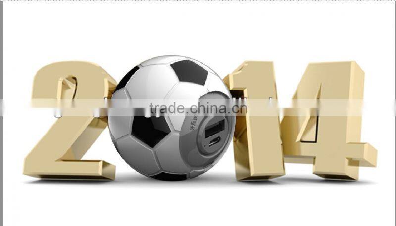 Mini portable football power bank charger for promotion gifts