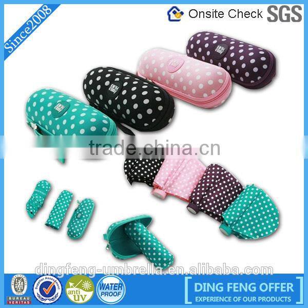 Latest designs gifts perfume wine bottle umbrella gift umbrella