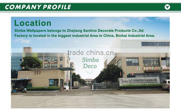 buy deep embossed pvc wallpaper, beige pastoral plant wall covering for office , environmental-friendly wall decor distributor