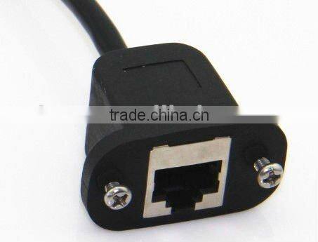 RJ45 Female to RJ45 8P8C Mountable Cable