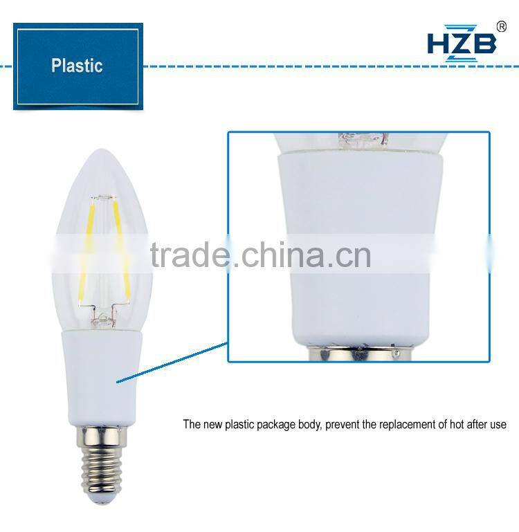 Zhongshan lighting manufacturer led bulb E14 gold led bulb diffuser 2w