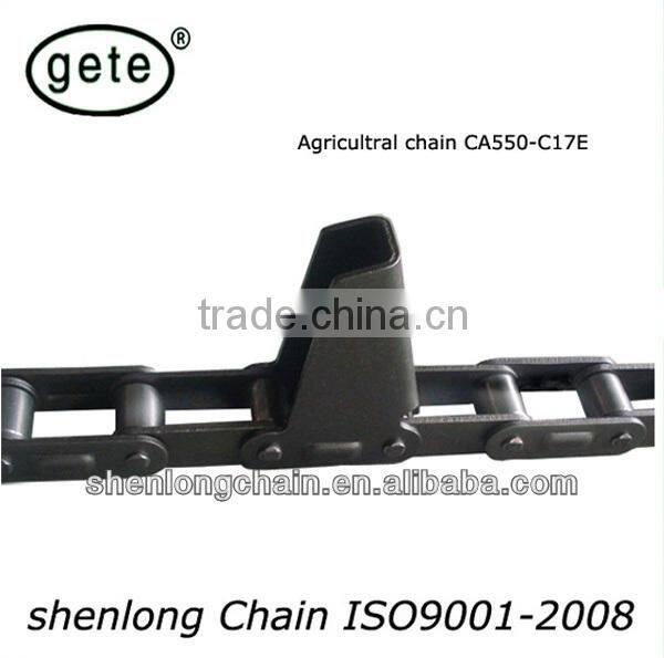 GDR HD agricultural conveyor feeder chain CA413- with K220/K221 attachments both side