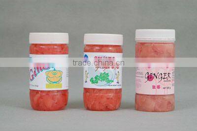 pickled sushi ginger in bottle