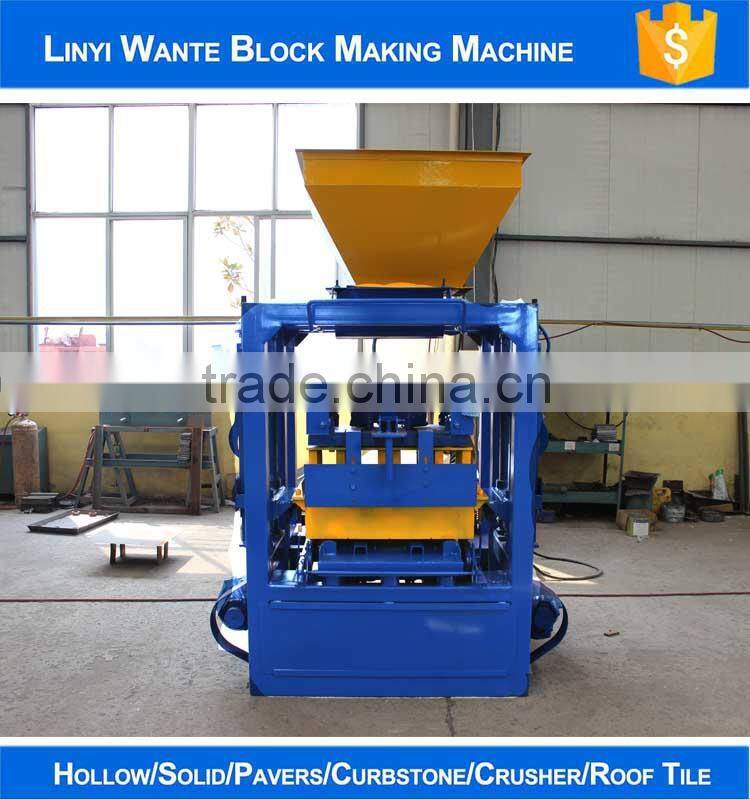 2015 Linyi Wante QT4-24 brick block making machine