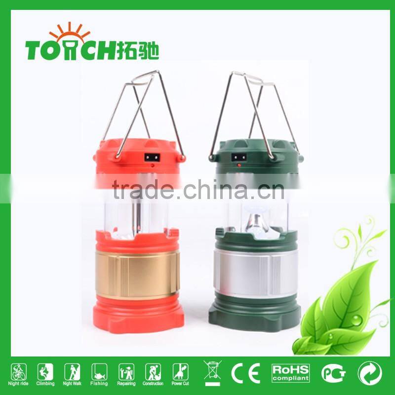 TOACH Lights High Quality Solar Rechargeable Camping Light Plastic Lantern Tent Lamp High Power Emergency Search Lights