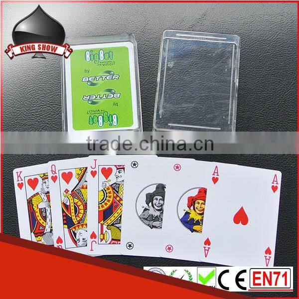 Hign end custom playing cards front and back with low cost