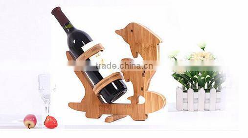 Bamboo wine display rack