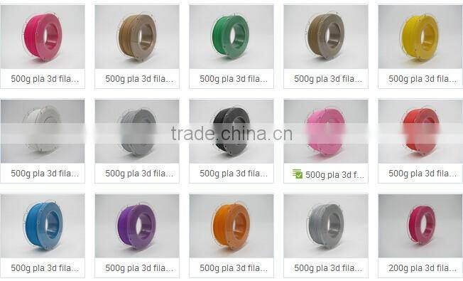 2016 Fashion Color Wholesale Price 1.75mm ABS/PLA 3D Printer Filament