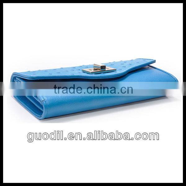 Hot Selling! Ostrich Leather Ladies Hand Purse Fashion Coin Purse