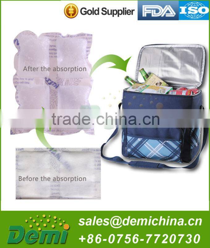Food use mini SAP material freeze Food grade material disposable ice pack