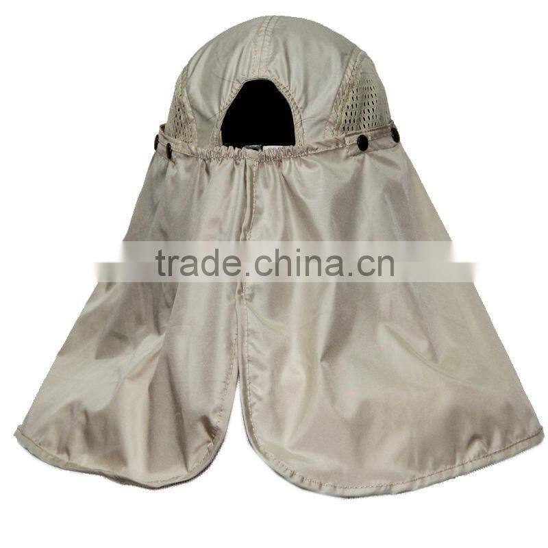 Breathable Sun Shield Flap Hat 360 Degree UV Protection Cap for Farming