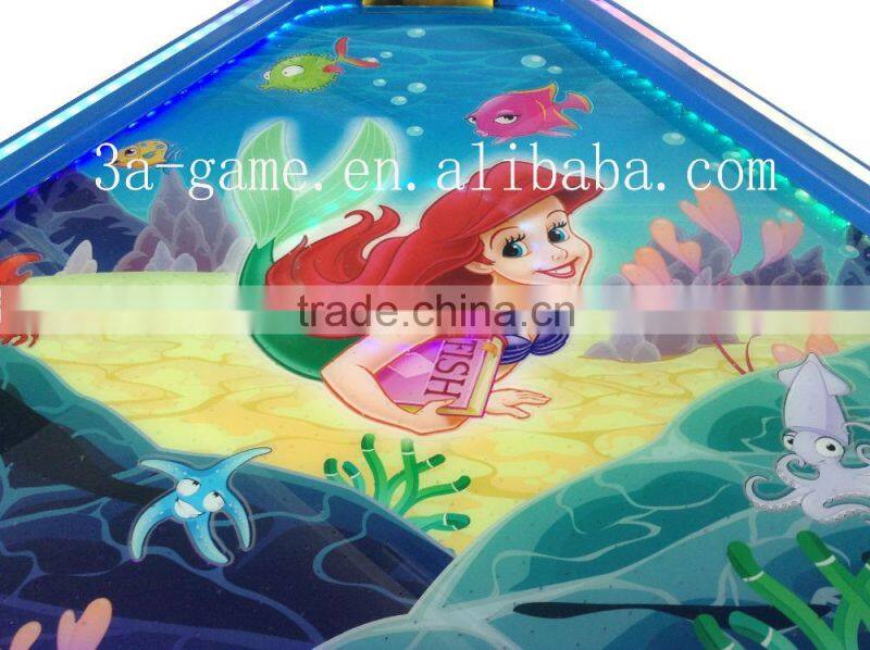 Coin Operated Machine 3 Players Mini Fish Game Air Hockey Table For Sale