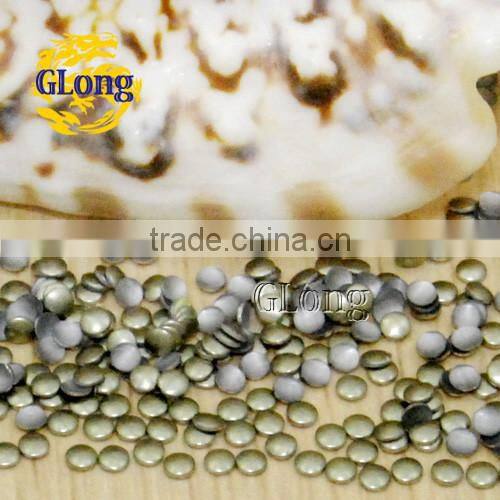 2mm Hot Fix Round Aluminum Panel Pressing Studs Clothes Bag Shoe Nail Art DIY #GT104-2P(Mix-s)