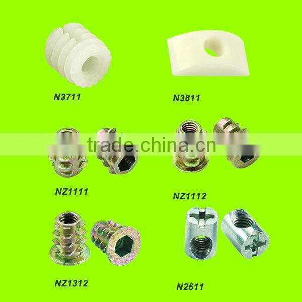 ISO certificate hotsale fastener connector M6 furniture PA Nylon Nuts(N3711)