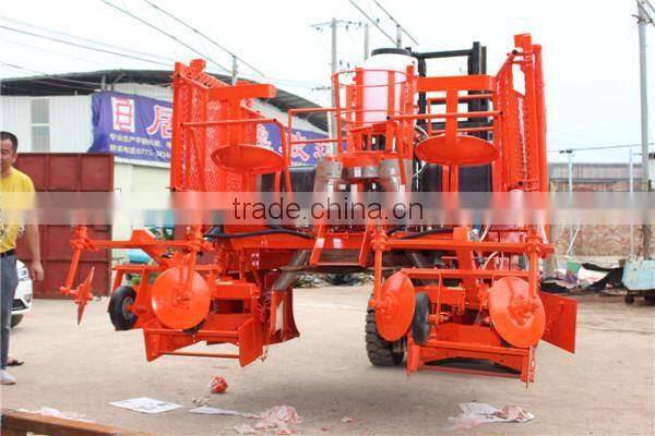 Tractor pulling mini sugarcane planter/sugarcane combine planter for fast planting
