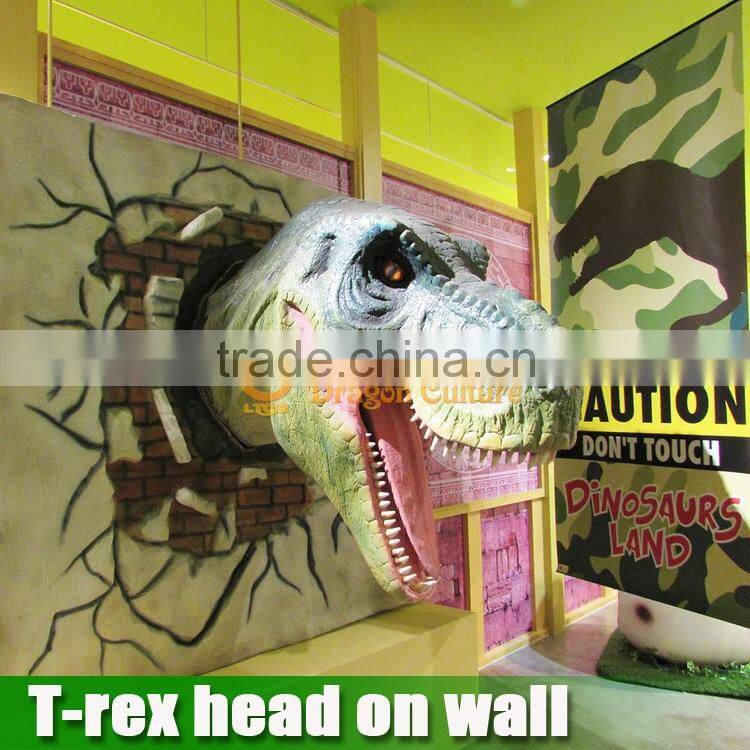 Life Size Dinosaur Head Moving with Track