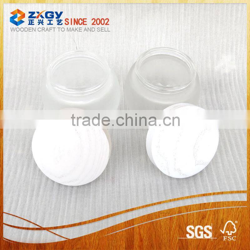 Wooden lid for candle jar wooden lid for storage jar