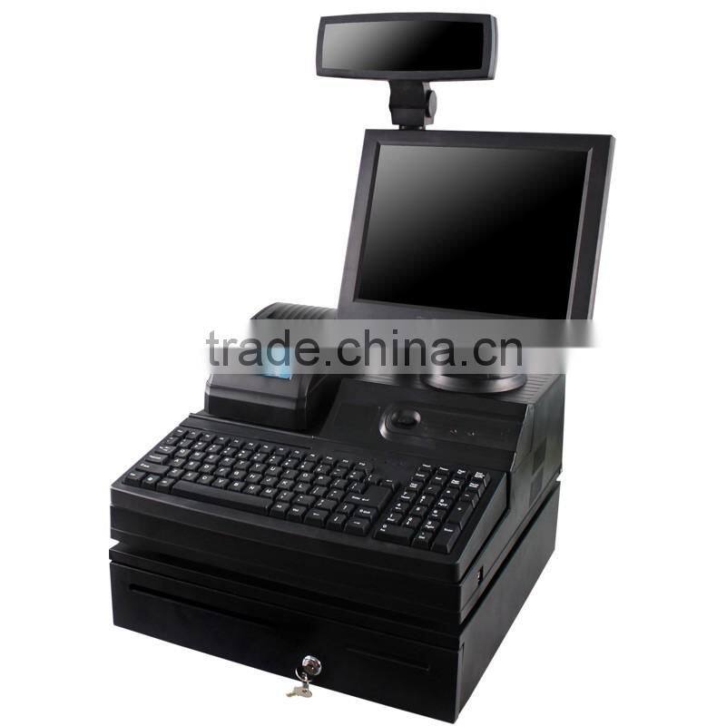 12.1inches keyboard pos terminal with thermal printer